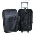 thumbnail image 4 of Black Leather 26" Suitcase With Wheels, 4 of 5
