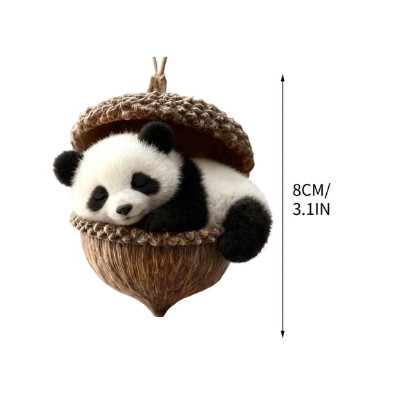 Kumdkd 2D Forest Animal Acorn Ornaments, Animal Ornaments for Christmas Tree, Christmas Ornaments Forest Animals Little Animals Acrylic Hanging Decoration Gift for Animal Lovers, Unbreakable Ornament