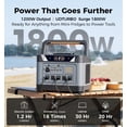 thumbnail image 2 of Estación de energía portátil UDPOWER S1200 de 1190 Wh LiFePO4, 1200 W CA, 2 of 8