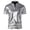 A-Silver499, variant on Mens Shiny Metallic T Shirts Mandarin Collar Split Neck Tee Slim Fit Nightclub Party Top