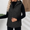 thumbnail image 5 of Sokhug Womens Hooded Quilted Puffer Vest Zip Up Sleeveless Lightweight Fall Winter Plain Lined Cotton Padded Jacket Outerwear with Pockets, 5 of 7