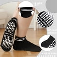 thumbnail image 6 of Bocaoying 6 Pairs Grip Pilates Socks, Non Slip Athletic Socks with Grips for Women, Sock with Grips for Barre Barefoot Hospital Grippy Sock, 6 of 7