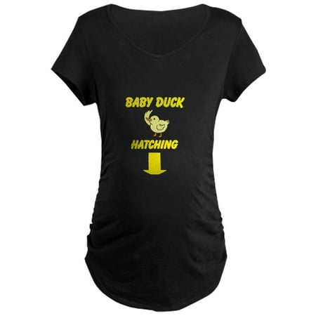 CafePress - Baby Duck Image Maternity T Shirt - Maternity Dark T-Shirt