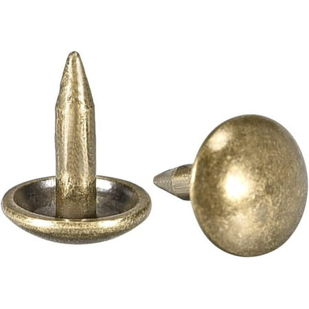 

Upholstery Nails Tacks 6mm Dia 8mm Height Retro Round Thumb Push Pins Bronze Tone for Furniture Sofa Headboards 150 Pcs-6mm x 8mm