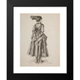 thumbnail image 2 of Józef Mehoffer 19x24 Black Modern Framed Museum Art Print Titled - Study (Vi). Portrait of the Artist's Wife from the ‘Revue Mods’ Series (1915-1923), 2 of 5