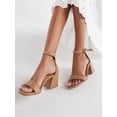thumbnail image 2 of Time and Tru Women's Block Heel Sandals, Sizes 6.5-12, Wide Width Available, 2 of 7