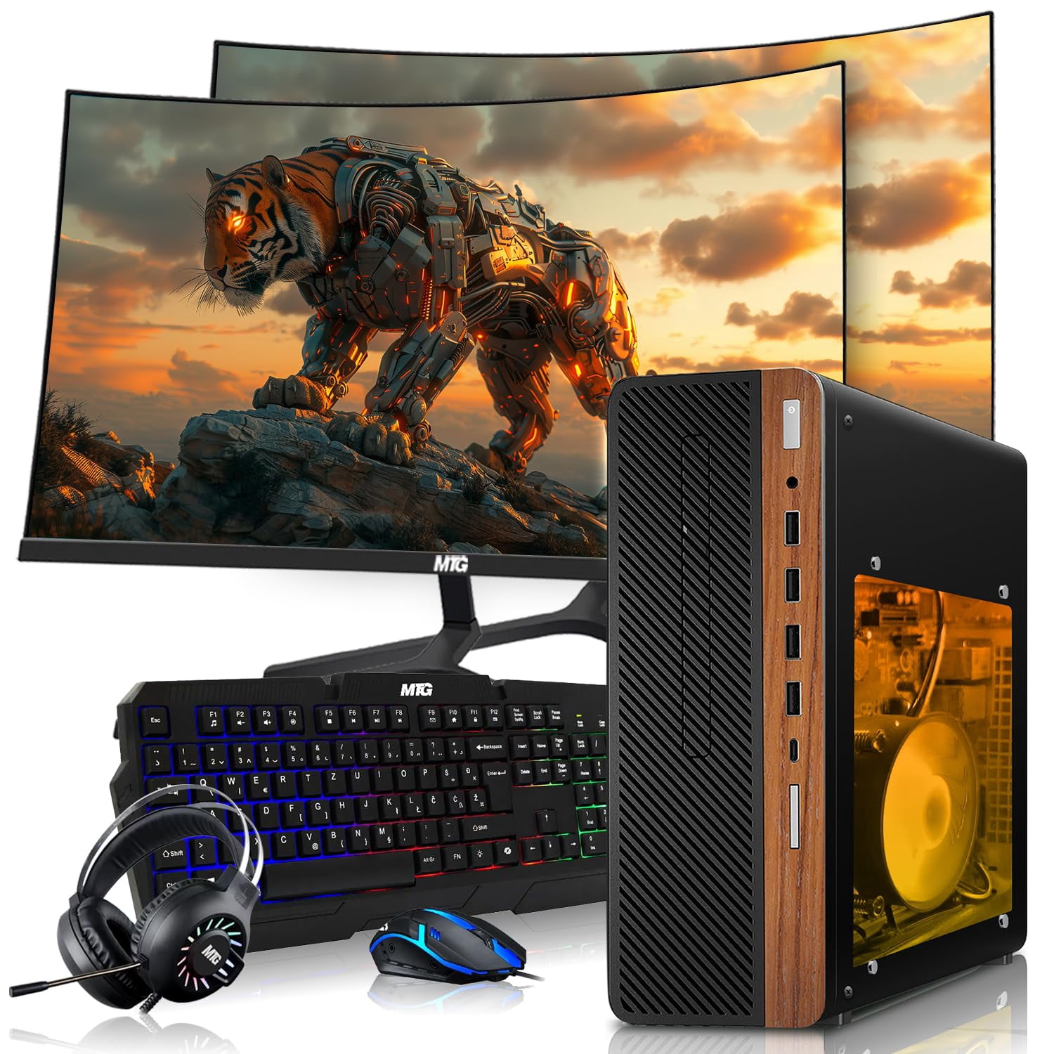 Half Theme Computer Restored HP Half Dark Gaming PC Desktop Computer – AMD Ryzen 3 PRO, RX ...