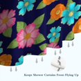 thumbnail image 6 of Pioneer Flower Floral Print Pattern Shower Curtain 84"x72", Bathroom Decorative Shower Curtain Set with 12 Hooks, Waterproof Washable, 6 of 6