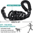 thumbnail image 2 of 2 Packs Dog Leash, Heavy Duty Nylon Braided Rope Dog Leash, Comfortable Padded Handle Strong Leashes for Large, Medium and Small Dogs, 2 of 8