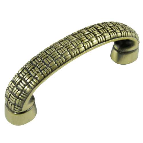 MNG 14610 3" Rattan Pull - Satin Antique Brass