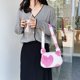thumbnail image 1 of Bolso de hombro de felpa con estampado de corazón de flores para mujer a la moda (rosa) Tmvgtek Para estrenar, 1 of 9