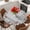 Gray, variant on Christmas Round Tablecloth, Fitted Table Cover with Elastic for 36"-44" Round Tables, Buffalo Plaid Cute Snowman Xmas Tree Elk Snowflakes Table Cloth Outdoor Dinning Party Waterproof Tablecloths