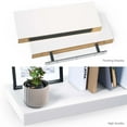 thumbnail image 4 of Ballucci 16" Floating Shelves for Wall, 2-Pack with Invisible Brackets, 6" Deep, White, 4 of 9