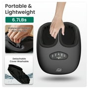 Snailax Foot Massager with Heat for Neuropathy & Tired Feet, Deep Kneading & Compression for Pain Relief