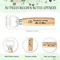 thumbnail image 2 of 50 Set Wedding Favors: Bottle Opener Thank You Cards Organza Bags Jute Twine for Party Favors Decoration, 2 of 8
