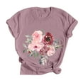 thumbnail image 2 of Outfmvch T Shirts for Women Casual Summer T Shirt Floral Butterfly Funny Graphic Tee T Shirt Womens Tops, 2 of 6
