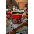 thumbnail image 2 of Swissmar Ticino 9 Piece Cast Iron Fondue 9 Piece Set 2 Quart Red, 2 of 8