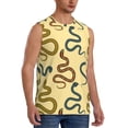 thumbnail image 2 of Uemuo Various Snake Pattern Men's Sleeveless T-Shirt,Muscle Athletic Tank Top, Moisture-wicking Quick-dry Breathable Classic Tee Top for Gym Run Outdoor Sports-, 2 of 8