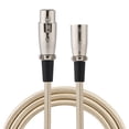 thumbnail image 3 of Cable de audio XLR macho NikouMX 1 metro 3 pines Dorado, 3 of 8