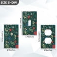 thumbnail image 7 of Yayeee Blank Wall Plate Cover 1-Gang 4.5"x2.7" Home Unused Decorative Outlet, Green Christmas Forest, 7 of 7