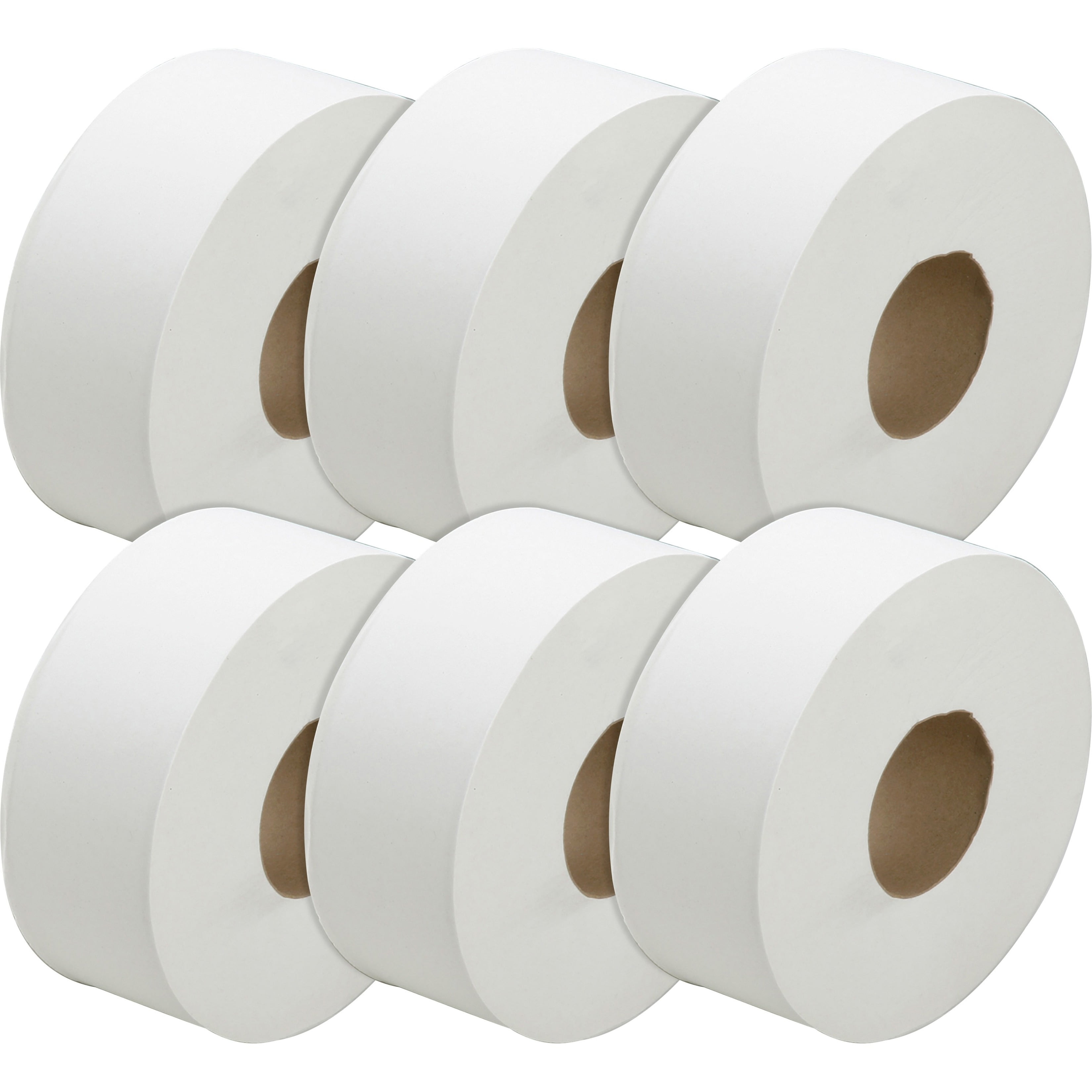 SKILCRAFT, NSN3786218, Jumbo Roll Toilet Tissue, 6 / Carton, White ...