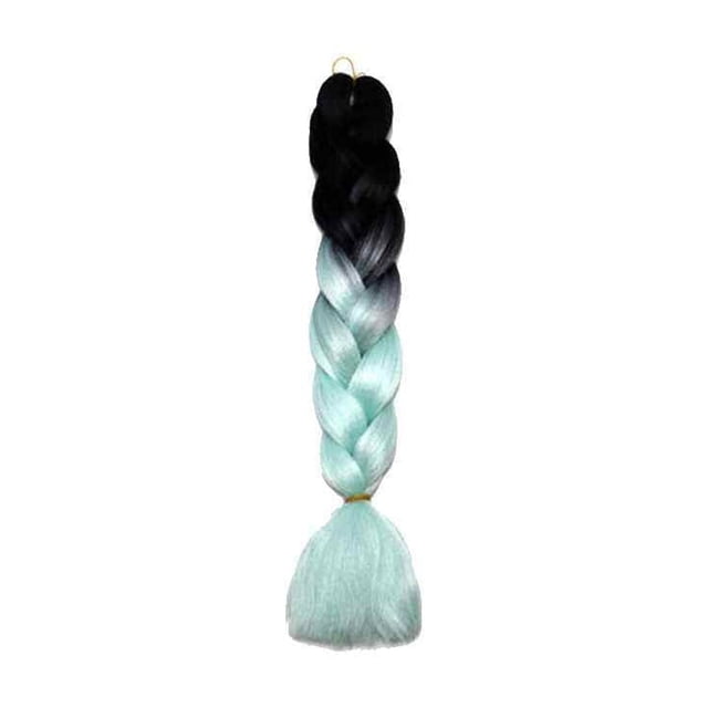 maytalsory Gradient Color Women Braid Hair Large Braiding Hair Wigs High Temperature Fiber Synthetic Hair Extensions