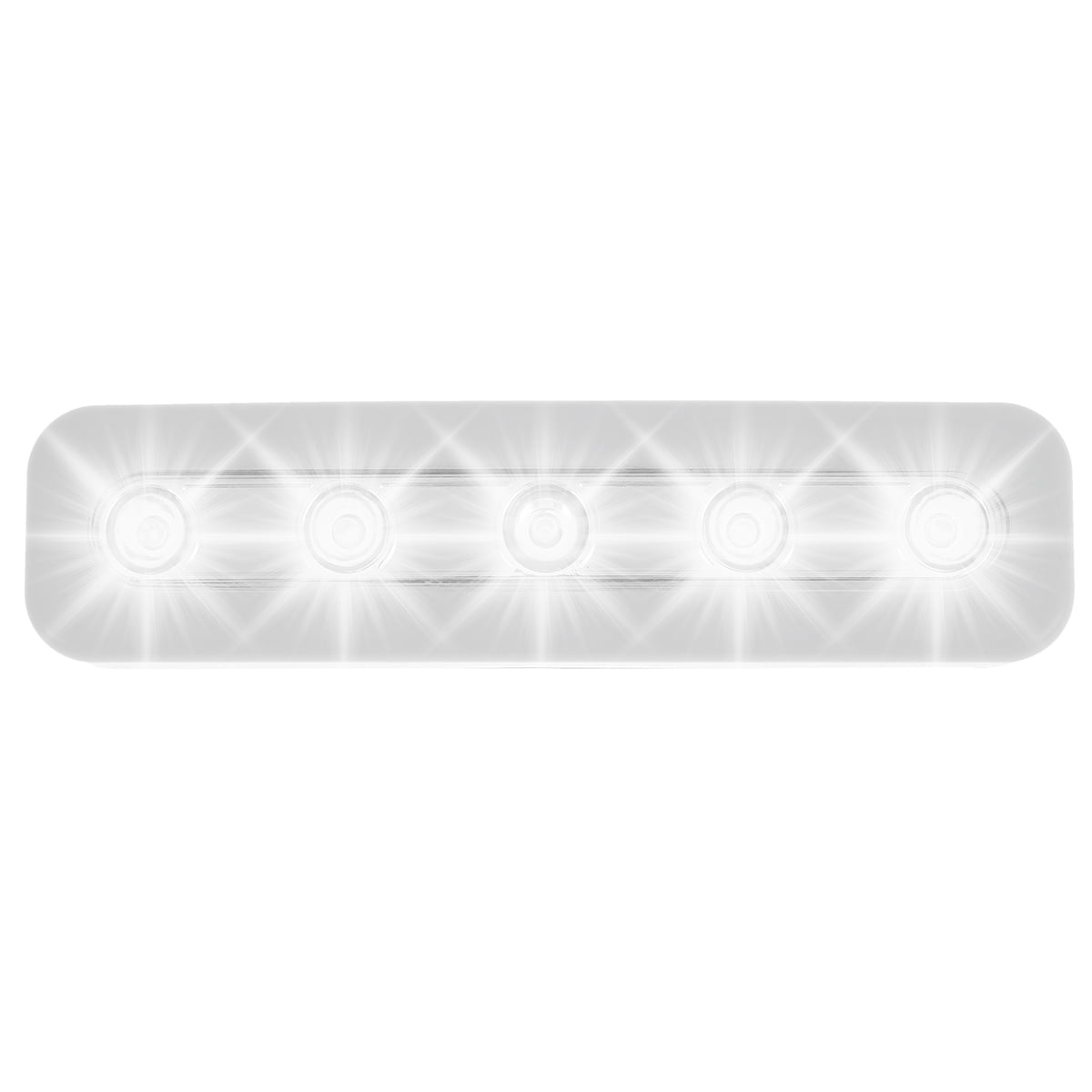 Tap Light with 5 LEDs Stickon Push Light Battery Operated LED Press