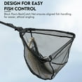 thumbnail image 5 of Jercoda 37.4in Portable Fishing Net with Handle, Adjustable Fishing Net Fish Landing Net with Telescopic Pole Handle, 5 of 12
