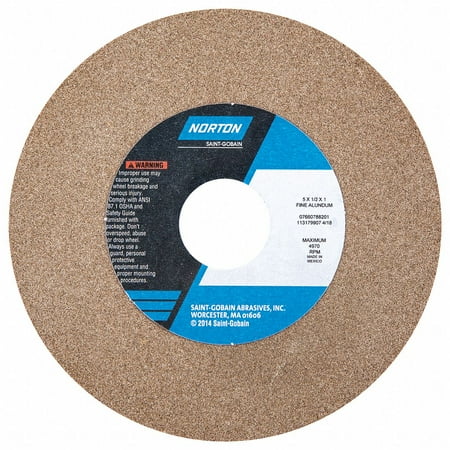 UPC: 0076607882011 | Norton Abrasives Grinding Wheel 5in.Dia AO 100/120G Brown 07660788201