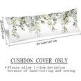 thumbnail image 3 of Floral Spring Body Pillow Cover Vintage Wild Flowers Decor Leaves Sage Green Cushion Long Pillowcase with Zipper Farmhouse Wildflower Plant Decorative Bedding Pillow Cases for Bedroom,Couch,20"x54", 3 of 5