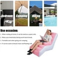 thumbnail image 5 of Inflatable Sofa Chair with Household air Pump, Lounger Sofa for IndoorLiving Room, Foldable Lounge Chair with Armrests for Living Room, Bedroom, Office,Travel, Camping （Pink）, 5 of 10