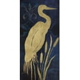 thumbnail image 2 of Tava Studios 9x14 Gold Ornate Wood Framed with Double Matting Museum Art Print Titled - Egret On Indigo I, 2 of 4