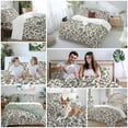 thumbnail image 5 of Boho Floral Bedding Duvet Cover Set Queen 4 Pieces Vintage Farmhouse Pastoral Flower Retro Green Plant Bedding Set with Zipper Closure,1 Comforter Cover 90x92 Inches 1 Flat Sheet & 2 Pillow Cases, 5 of 7