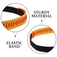 thumbnail image 5 of AURARMLET Handmade Yellow Elastic Headband with Baseball Pattern for Fashion, 5 of 8