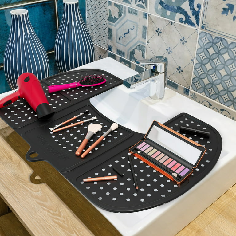 Bathroom Sink Cover for Counter Space. Makeup Mat for Vanity and