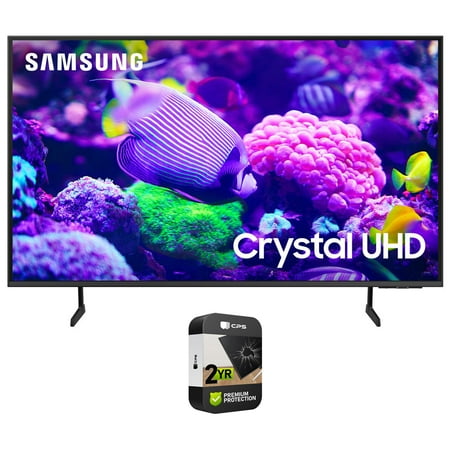 Samsung DU7200 85 Inch Crystal 4K UHD Smart TV Bundle with 2 YR CPS Enhanced Protection Pack (2024 Model)