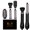 BLACK, variant on AIOMUO All-in-One Professional Air Flow Styler Wand with Deluxe PU Storage Bag, 5-Head Versatile Blow Dryer Brush Set for Drying, Curling, and Straightening, Portable Hair Care System for Women