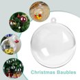 thumbnail image 5 of Clear Plastic Fillable Christmas Ornaments Balls DIY Shatterproof Tree Ornaments,Happon 10 Pcs 2.36inch Christmas Craft Balls for Christmas Eve, Holiday, Wedding, Birthday, Home, Party Decoration, 5 of 8