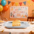 thumbnail image 4 of 30 Pcs 8.62 Inch Silver Paper Plates, Disposable Square Dessert Plates for Birthday, Wedding, Anniversary, Party and Celebration Use, 4 of 7