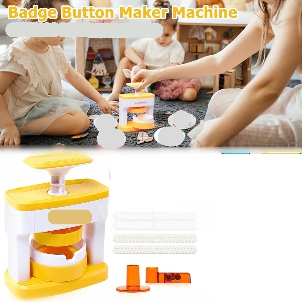 MINI Badge Button Maker Machine Set, DIY Pin Badges Button Press, Pin Button Making Machine ,Beginner-Friendly