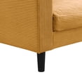 thumbnail image 6 of 74" Modern Upholstered Sofa Couch,Comfy 3 Seater Sofa with 2 Pillows for Living Room Bedroom Apartment,Orange, 6 of 7