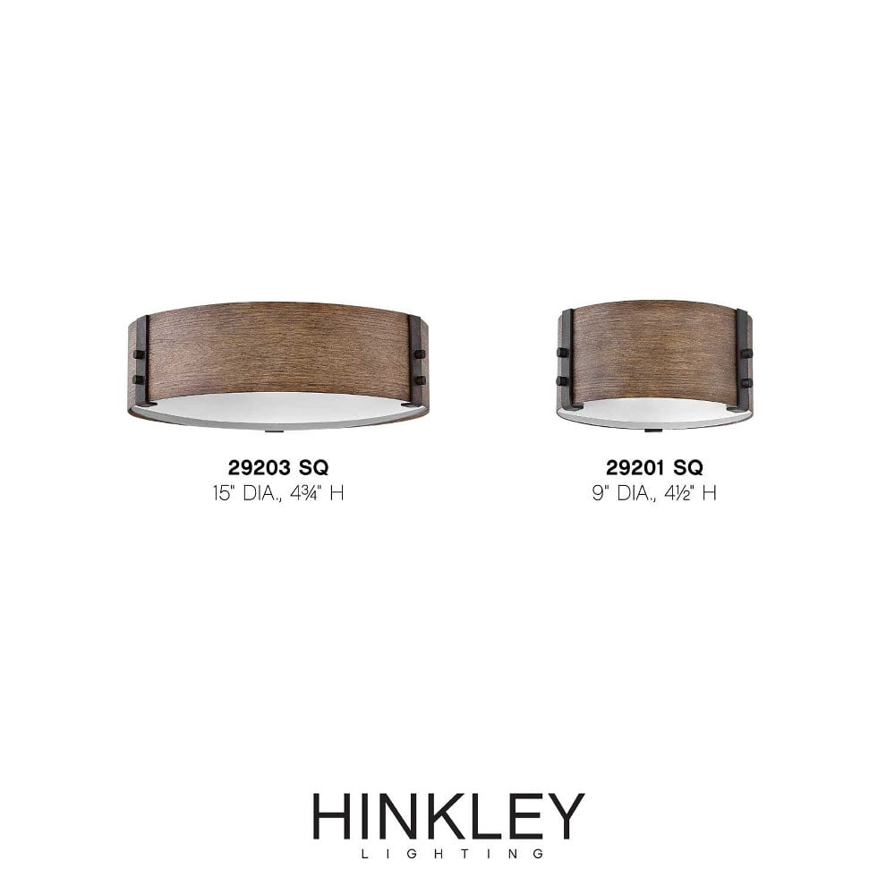 Hinkley Lighting 29203 Sawyer 3 Light 15" Wide Open Air Outdoor Flush Mount Ceiling