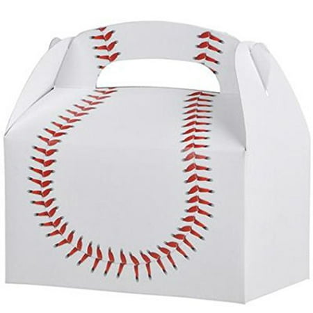 Novelty Box - 30 BASEBALL TREAT BOXES 2.5 DOZEN BY, 30 BASEBALL TREAT BOXES By DISCOUNT PARTY AND NOVELTY