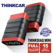 THINKDIAG Mini Bluetooth OBD2 Scanner, Full System Diagnostic Scanner, Car Diagnostic Scan Tool with 15 Reset Functions, Auto VIN, DTC Lookup, Check Engine Light Code Reader for iOS & Android