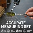 thumbnail image 3 of Zulay Heavy Duty Stainless Steel Measuring Spoons with Easy to Read, Slim Design for Narrow Spice Jars, 6 Piece Measuring Spoons with Etched Markings & Removable Clasp, Table Spoons Measuring Spoon, 3 of 6