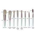 thumbnail image 3 of Juego de brochas de maquillaje HUOGUO Mini de fibra sintética de 8 piezas con funda, 3 of 4