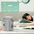 thumbnail image 2 of KISSAIR Nugget Ice Maker Countertop with Soft Chewable Pellet Ice, Portable Ice Machine with Handle, 35lbs/24H, Grey, 2 of 7