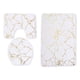 thumbnail image 2 of Juego de 3 alfombrillas de baño antideslizantes, suaves, transpirables y lavables. Blanco, 2 of 8