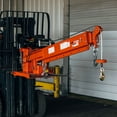 thumbnail image 6 of Titan Attachments Fork-Mounted Adjustable Hoist Pivoting Jib Boom Crane with Electric Winch, 6 of 6