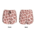 thumbnail image 5 of Lsque Rose Gold Abstract Spots Printed Women's Running Shorts with Liner Pockets,Elastic Quick Dry Workout Athletic Gym Yoga Shorts,Womens High Waist Shorts-, 5 of 9